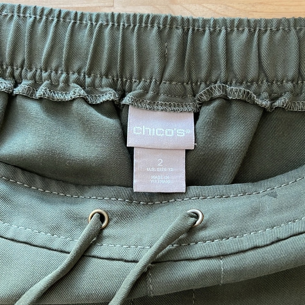 Chico's High-Rise Drape Pull On Trouser, 12 / L - Picture 7 of 10